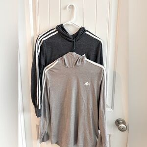 Adidas Gray and Black Hoodies Womens size small